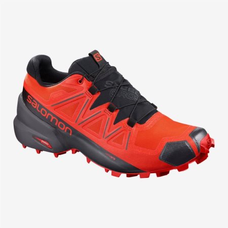 Salomon SPEEDCROSS 5 GTX Mens Trail Running Shoes Red | Salomon South Africa